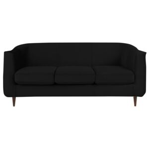 Czarna sofa 3-osobowa Kooko Home Glam