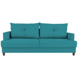 Turkusowa 3-osobowa sofa rozkładana Melart Lorenzo
