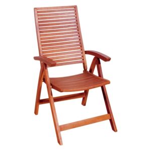 Ogrodowe krzesło składane z drewna eukaliptusowego ADDU Oregon