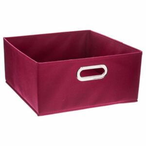 Pojemnik tekstylny do przechowywania, pudełko na ubrania, 31 x 15 cm, kolor czerwony