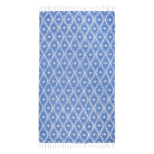 Niebieski ręcznik hammam Kate Louise Calypso, 165x100 cm