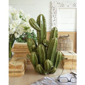 Zielony dekoracyjny kaktus ceramiczny Orchidea Milano Cactus, wys. 48 cm