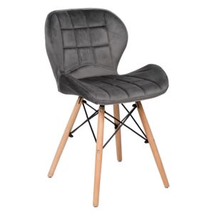 Krzesło tapicerowane skandynawskie pbt-6101n welur