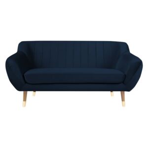 Ciemnoniebieska sofa 2-osobowa Mazzini Sofas Benito