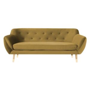 Sofa 3-osobowa w kolorze złota Mazzini Sofas Amelie
