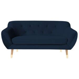 Ciemnoniebieska sofa 2-osobowa Mazzini Sofas Amelie