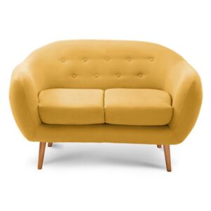 Ciemnożółta sofa 2-osobowa Scandi by Stella Cadente Maison Constellation