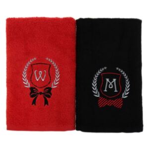 Zestaw 2 ręczników W&M, 50x90 cm