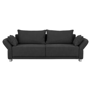 Ciemnoszara 3-osobowa sofa rozkładana ze schowkiem Windsor & Co Sofas Casiopeia