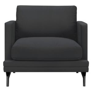 Jasnoszary fotel z czarną konstrukcją Windsor & Co Sofas Jupiter
