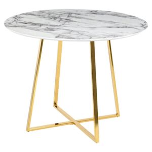 Stół w stylu glamour Carat 100 na złotych płozach