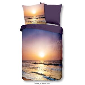Pościel jednoosobowa z mikroperkalu Muller Textiels Rassano Sunset Over The Ocean, 140x200 cm
