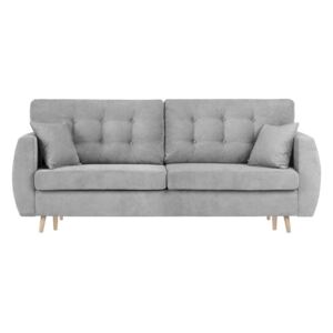 Szara 3-osobowa sofa rozkładana ze schowkiem Cosmopolitan design Amsterdam, 231x98x95 cm