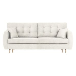 3-osobowa sofa rozkładana ze schowkiem w kolorze srebrnym Cosmopolitan design Amsterdam