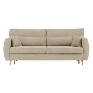 Beżowa 3-osobowa sofa rozkładana ze schowkiem Cosmopolitan design Sydney, 231x98x95 cm