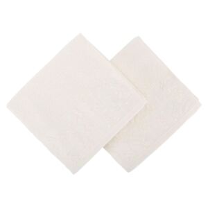 Zestaw 2 białych ręczników z czystej bawełny Mariana, 50x90 cm