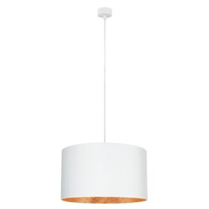 Biała lampa wisząca z wnętrzem w miedzianej barwie Sotto Luce Mika, ⌀ 50 cm