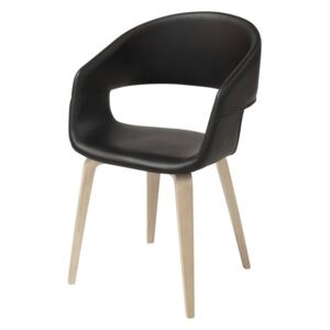 Czarne krzesło do jadalni Interstil Nova Nature Duro