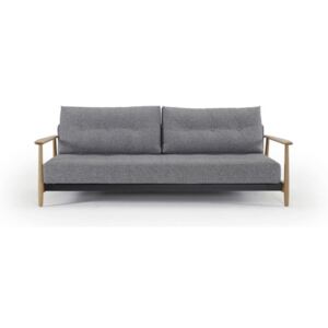Ciemnoszara sofa rozkładana Innovation Una Deluxe