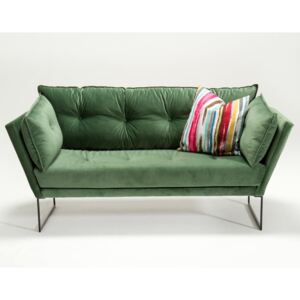 Zielona 3-osobowa sofa rozkładana Relax