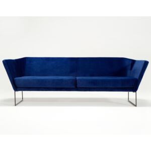 Niebieska sofa 3-osobowa Relax