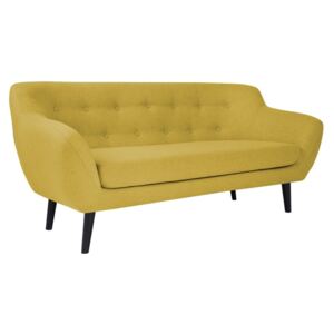 Żółta sofa 3-osobowa Mazzini Sofas Piemont