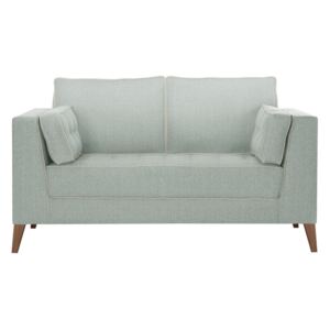 Jasnoniebieska sofa 2-osobowa z detalami w kremowej barwie Stella Cadente Maison Atalaia Mint