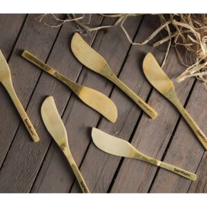 Bambusowe noże do masła Bambum Forre, 6 szt
