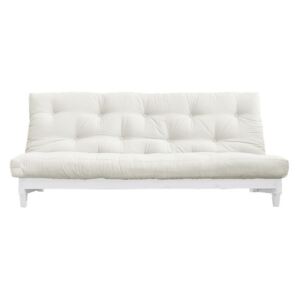 Sofa rozkładana z jasnobeżowym pokryciem Karup Fresh White