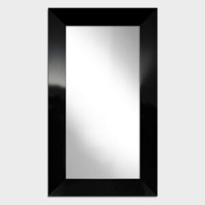 Nowoczesne lustro w ramie czarny/biały połysk