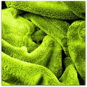 Ciepły koc z mikrofibry 200x220 cm zielony
