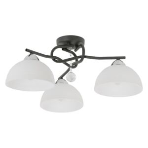 Lampa sufitowa LAMPEX Isabell 3, 3x60 W, czarna