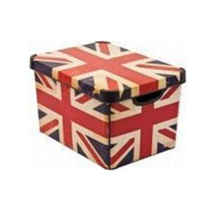 Plastikowe pudło z pokrywką Angielska Flaga 39,5x29,5x25