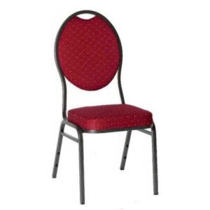Krzesło metalowe wysokiej jakości Monza - czerwone