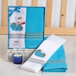 Zestaw ręczników kuchennych PIXI niebieski