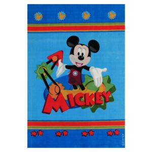 Niebieski dywan Mickey Club House 100x150 akryl