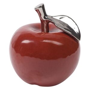 Czerwone jabłko ozdobne ceramiczne 15X15X16,5CM