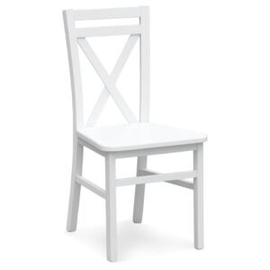 Krzesło z drewna do kuchni Dariusz 2 białe
