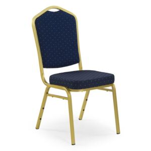 K66 krzesło niebiesko-złote