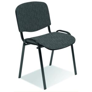 Wytrzymałe krzesło konferencyjne ISO szare