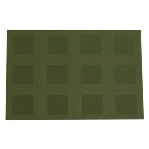 Ozdobna mata stołowa w kratkę Velvet 30x45 green