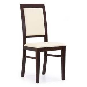 Klasyczne krzesło drewniane Sylwek 1 ekoskóra