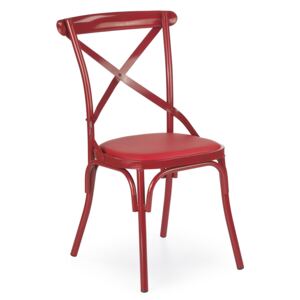 Kolorowe krzesło z tapicerowanym siedziskiem K216