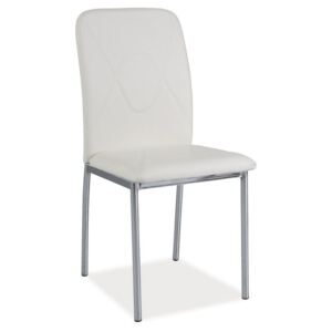 Krzesło z ekoskóry H623 / chrom