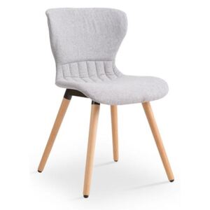 Tapicerowane krzesło na drewnianych nogach K227