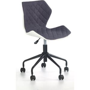 Pikowane krzesło biurowe z białym tyłem Matrix