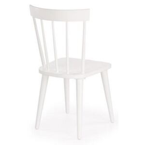 Białe drewniane krzesło Barkley