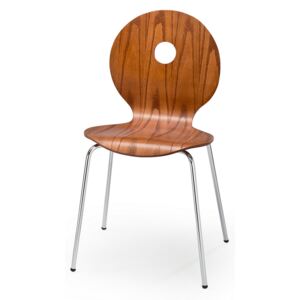 Krzesło wykonane ze sklejki giętej i okleiny naturalnej K233