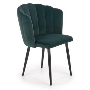 Nowoczesne krzesło glamour Holix - zielony