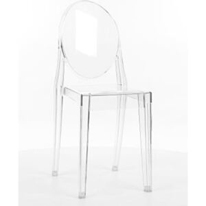 Transparentne krzesło z poliwęglanu Martin